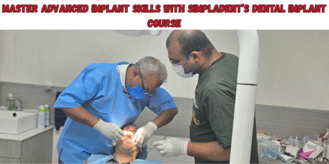 Best Dental Implant Course – Implantology Training & Certification for Dentists Advanced Dental Implant Course, Implantology Training India, Best Dental Implant Workshop, Implant Dentistry Certification, Hands-on Implant Course for Dentists