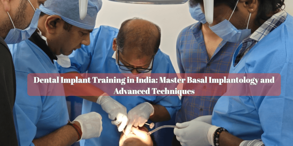 Dental Implant Training in India, Basal Implantology course, advanced implantology training program, implant dentistry certification, dental implant course for dentists