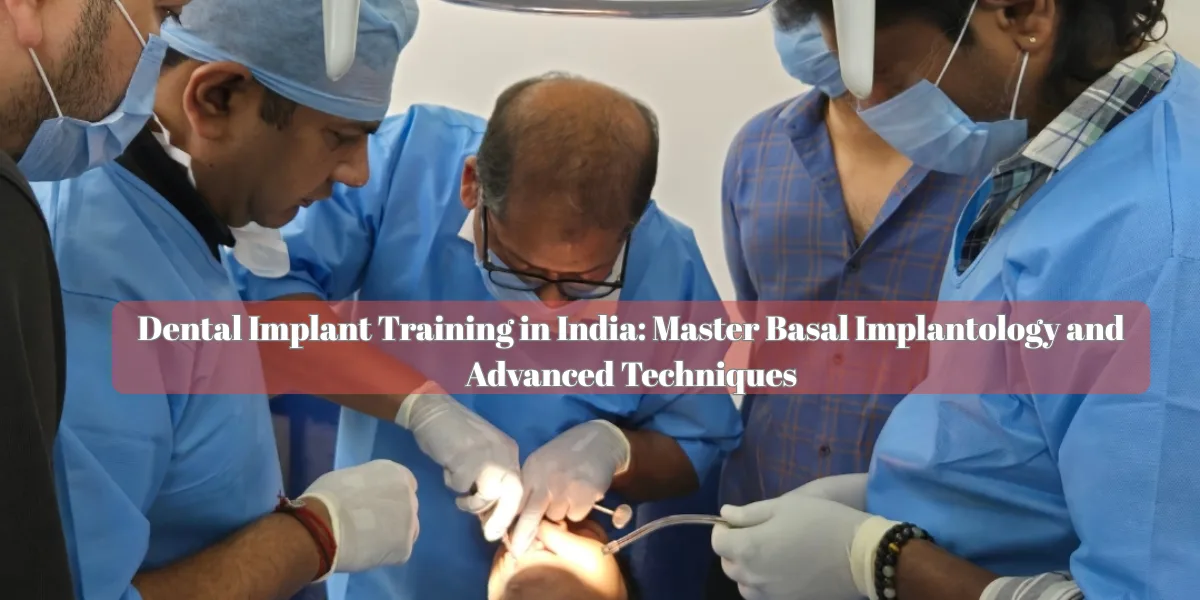 Dental Implant Training in India, Basal Implantology course, advanced implantology training program, implant dentistry certification, dental implant course for dentists