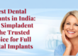Advanced dental implants treatment, full mouth dental implants India, permanent teeth replacement, immediate loading implants, best dental implant clinic, painless dental implants procedure