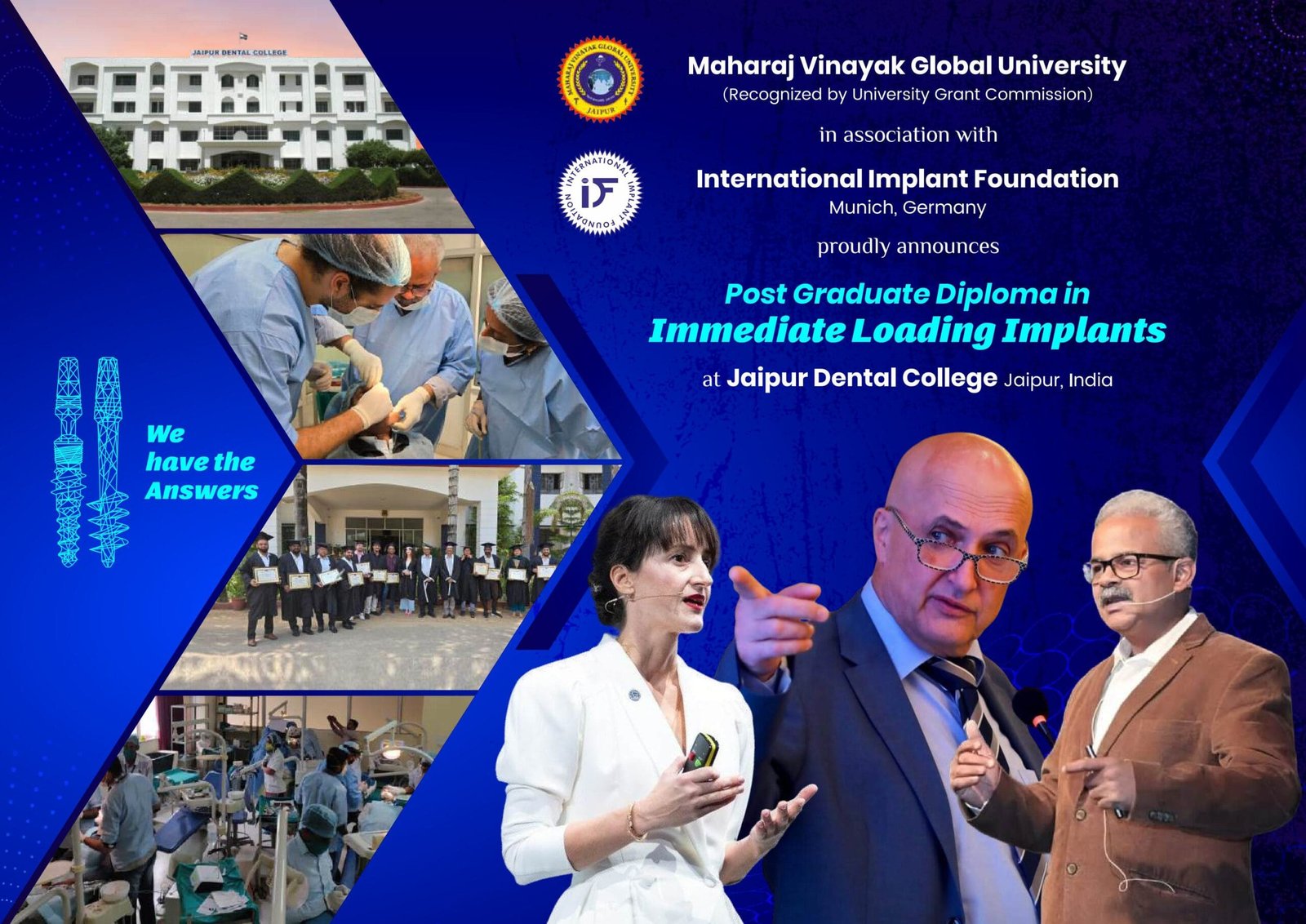 Post Graduate Diploma in Immediate Loading Implants - 2026 - 27