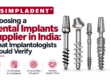 Dental implants supplier in India